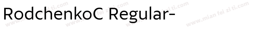 RodchenkoC Regular字体转换